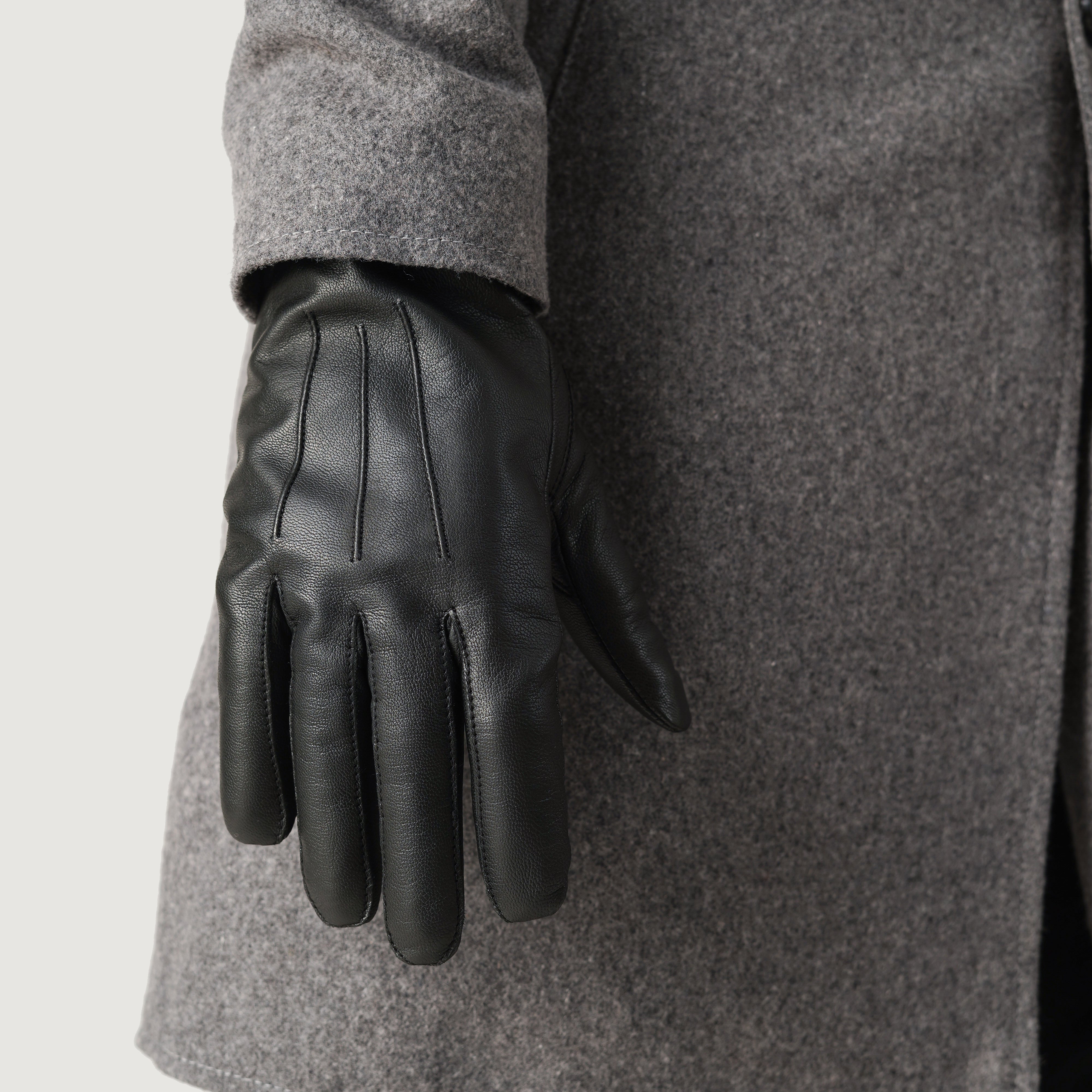 Ralph Black Leather Dress Gloves For Men - The Jacket Maker Austria Ralph Black Leather Dress Gloves For Men - The Jacket Maker Austria