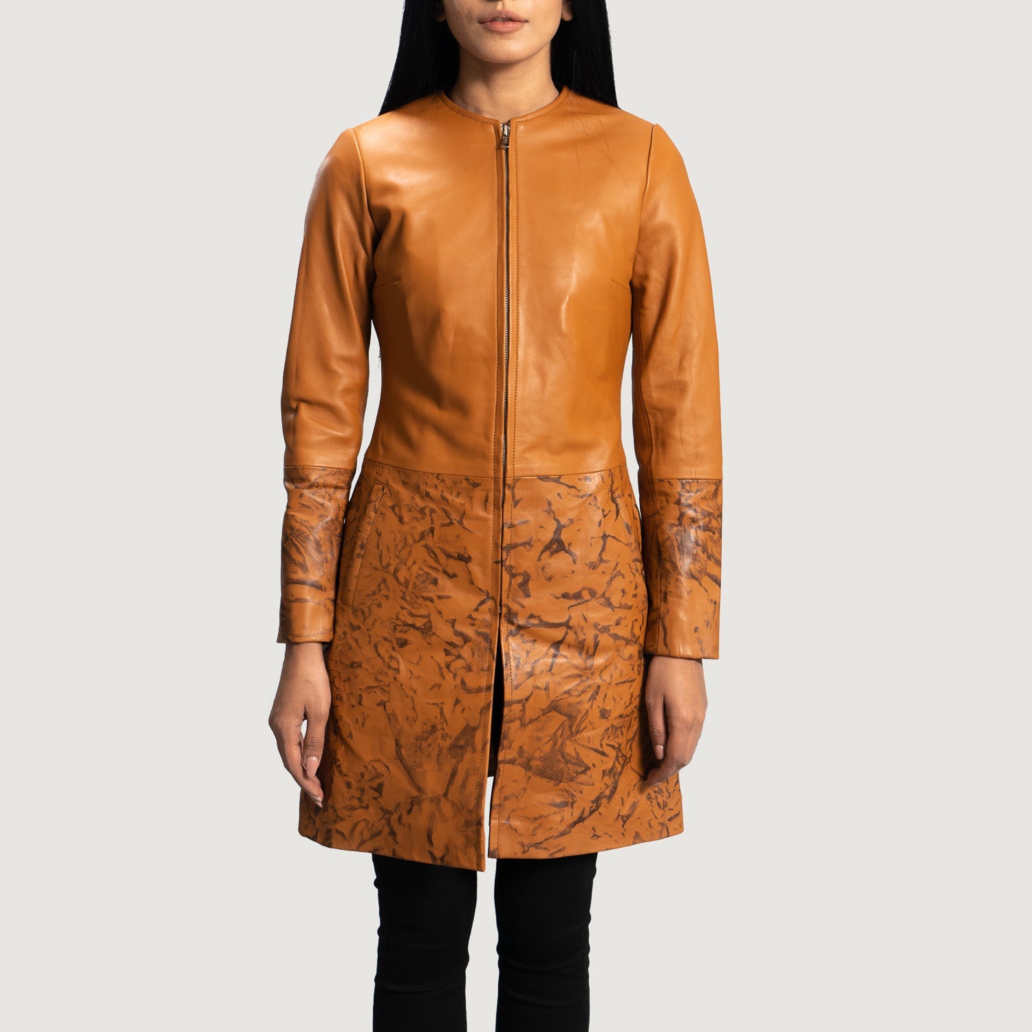 Women's Long Leather Coats Buy Long Leather Coats For Women in