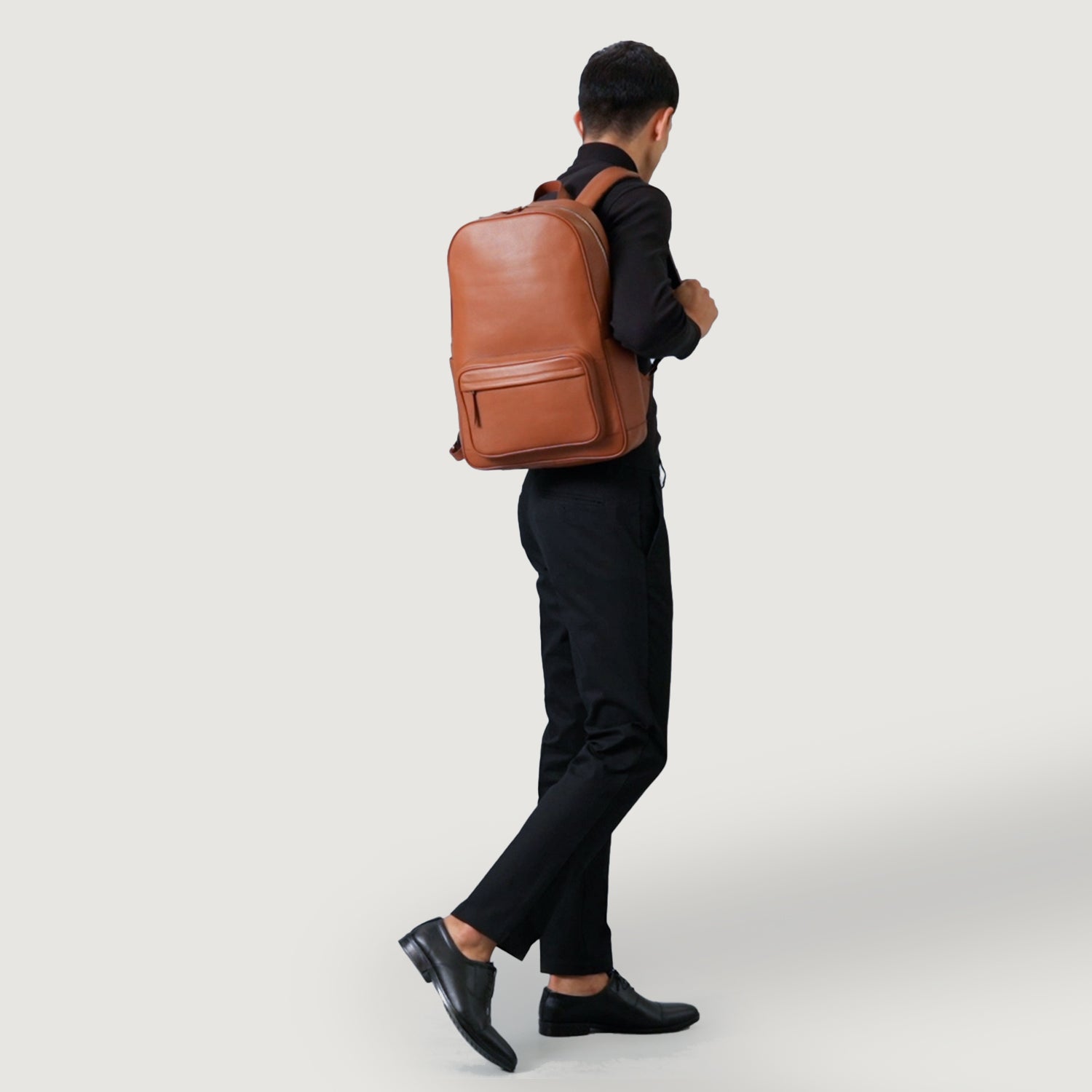 The Philos Brown Leather Backpack For Men & Women – The Jacket Maker